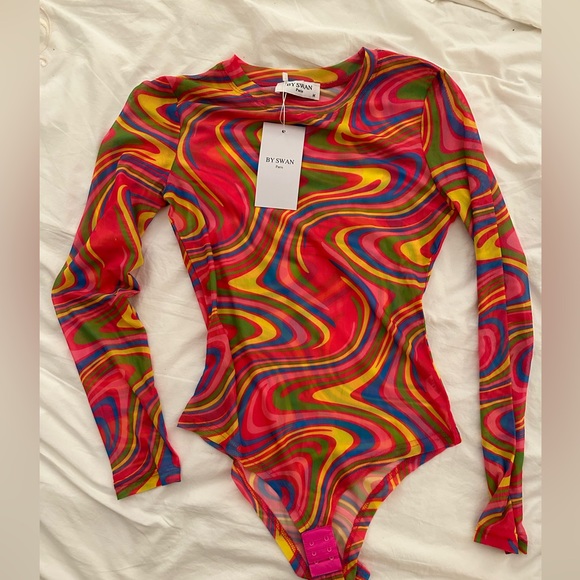 Mesh colorful bodysuits size M. - Picture 2 of 4